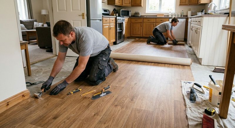 Linoleum Floor Installation in Takoma Park, MD