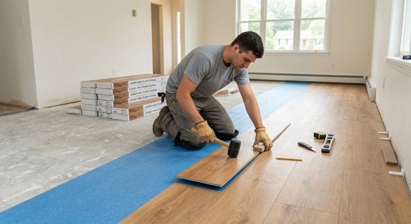 Luxury Vinyl Tile Installation in Takoma Park, MD