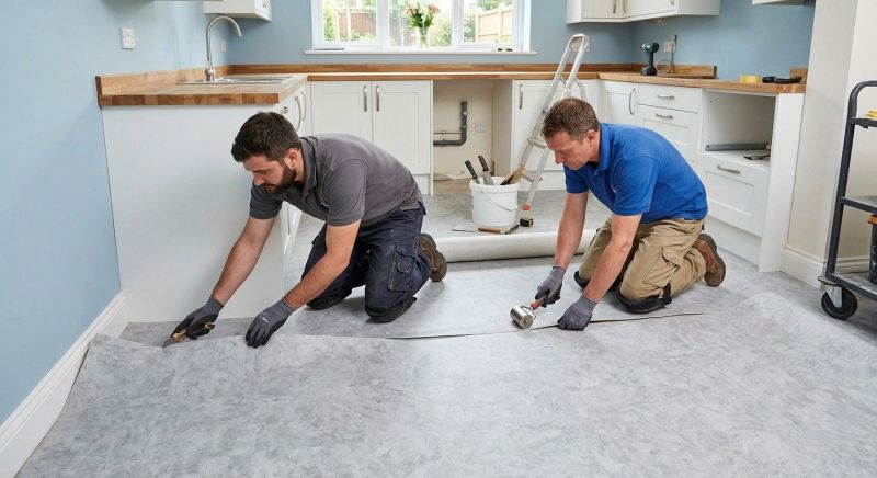 Sheet Linoleum Installation in Takoma Park, MD